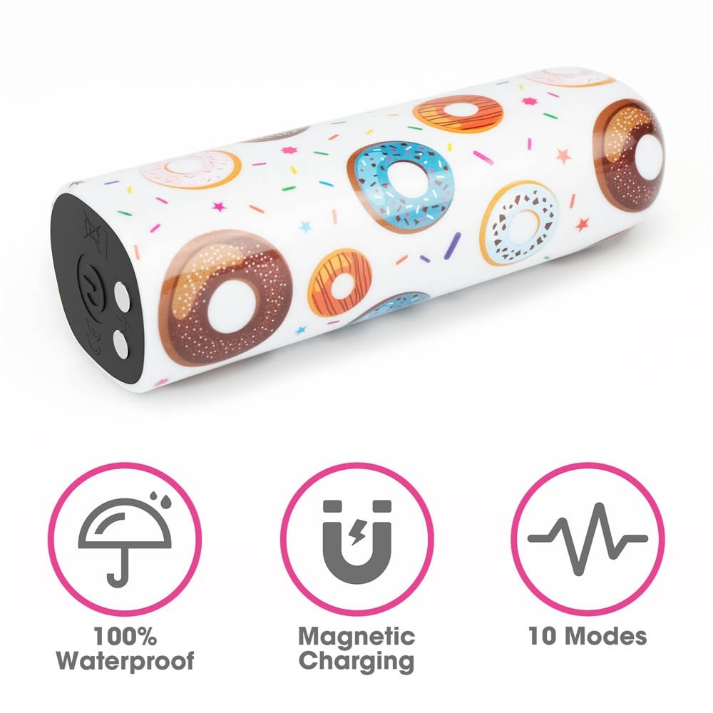 Donut Massager - Vibrator Glont Reincarcabil, 8,5 cm