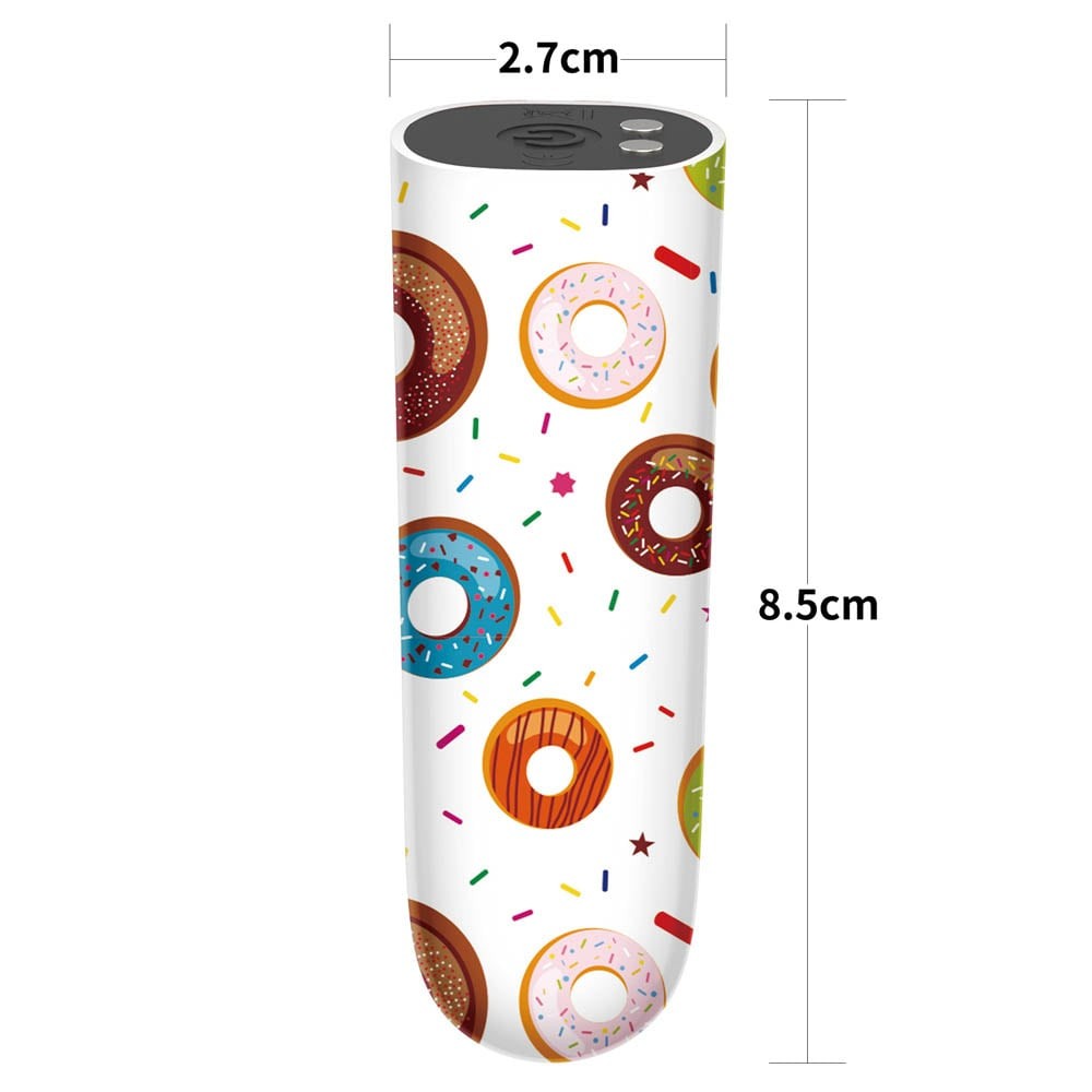 Donut Massager - Vibrator Glont Reincarcabil, 8,5 cm - detaliu 9