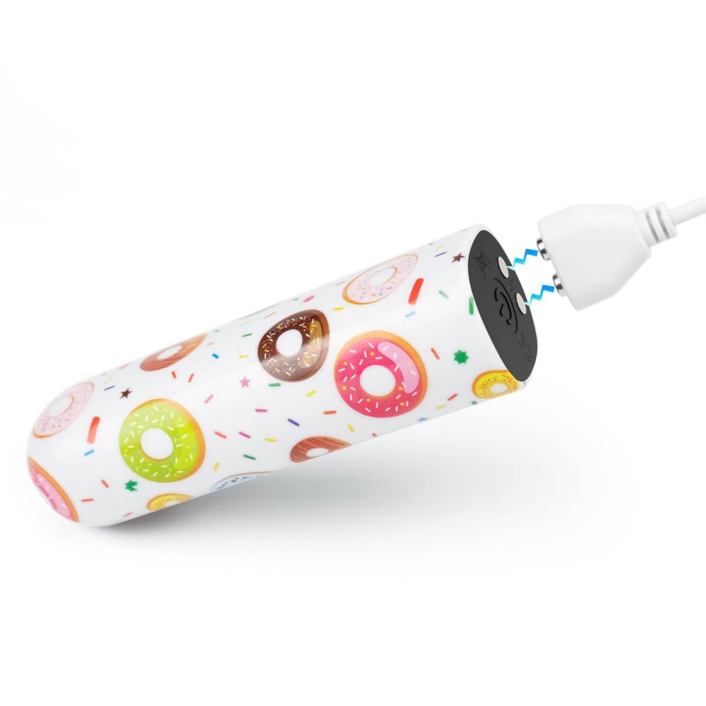 Donut Massager - Vibrator Glont Reincarcabil, 8,5 cm - detaliu 2