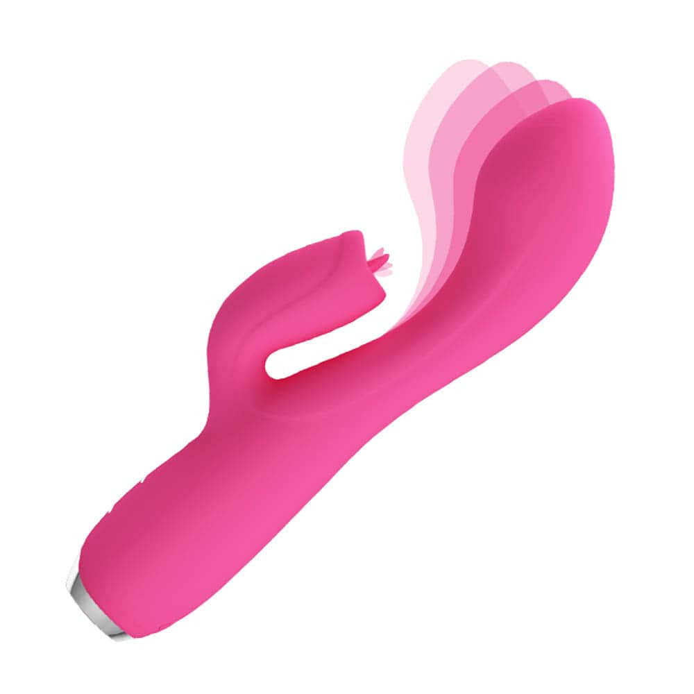 Dorin Limbă Iute - Vibrator tip iepuraș, mov, 19.8 cm