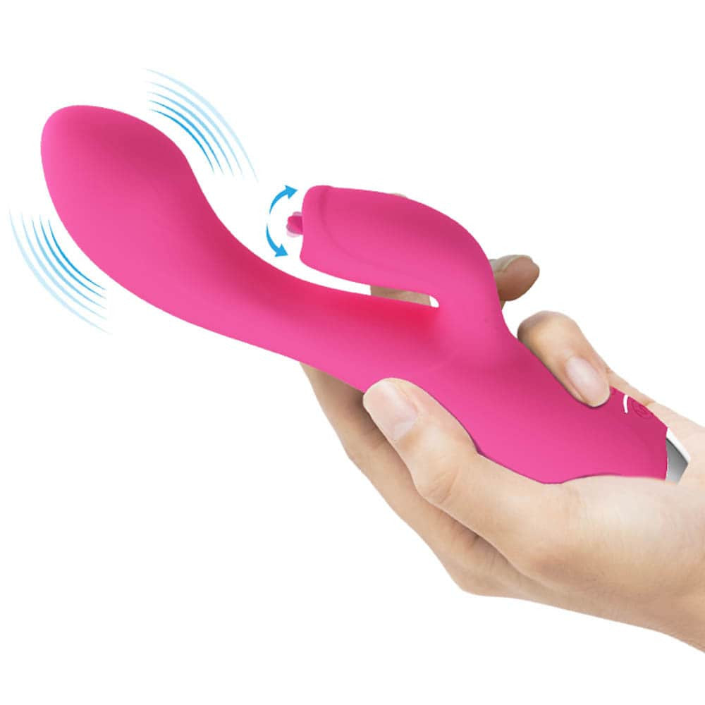 Dorin Limbă Iute - Vibrator tip iepuraș, mov, 19.8 cm - detaliu 1