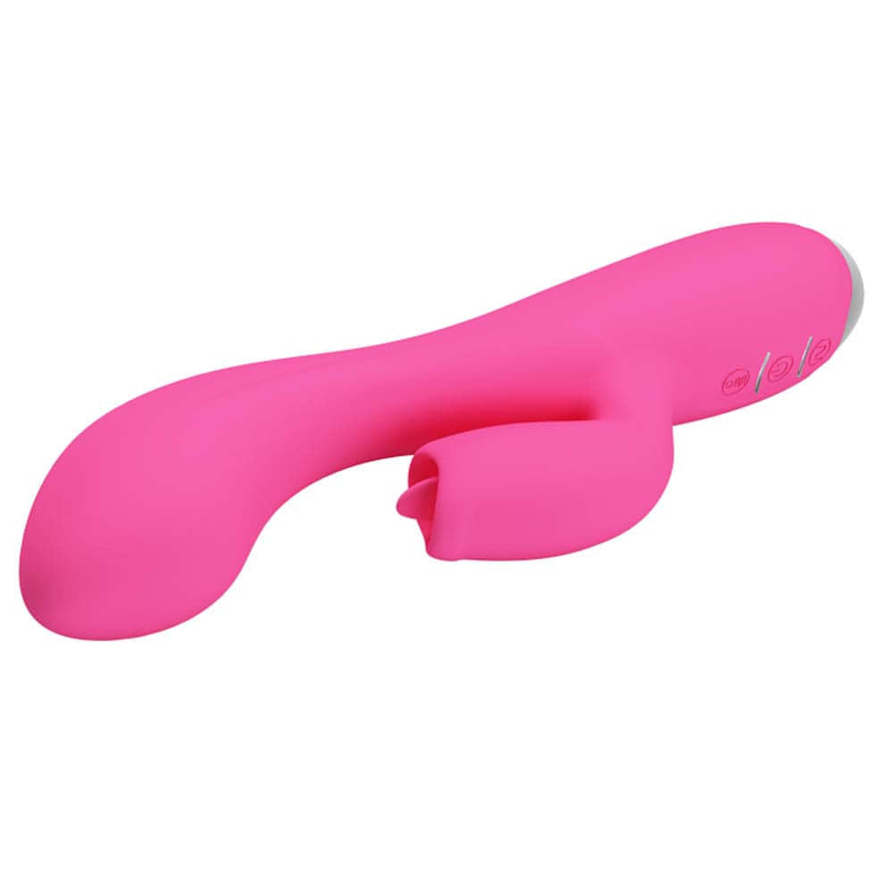 Dorin Limbă Iute - Vibrator tip iepuraș, mov, 19.8 cm - detaliu 2