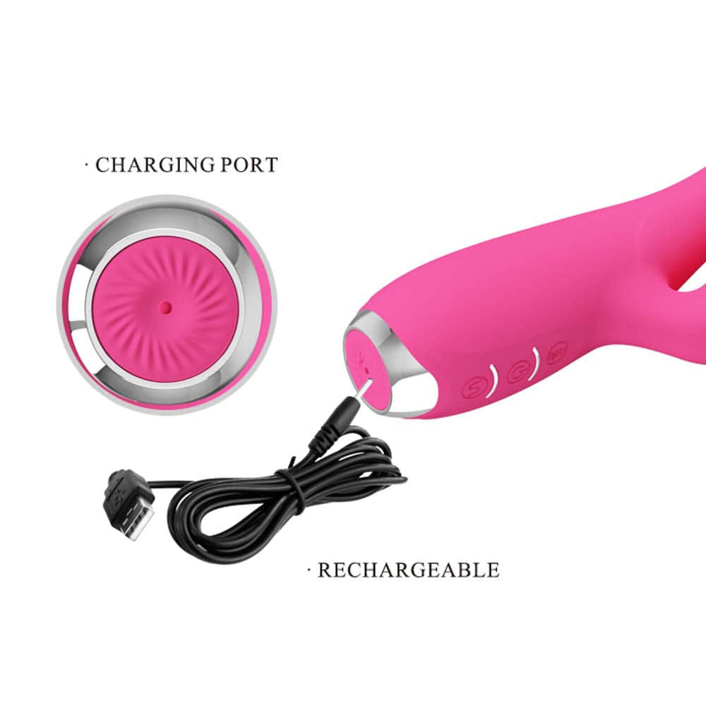 Dorin Limbă Iute - Vibrator tip iepuraș, mov, 19.8 cm - detaliu 5