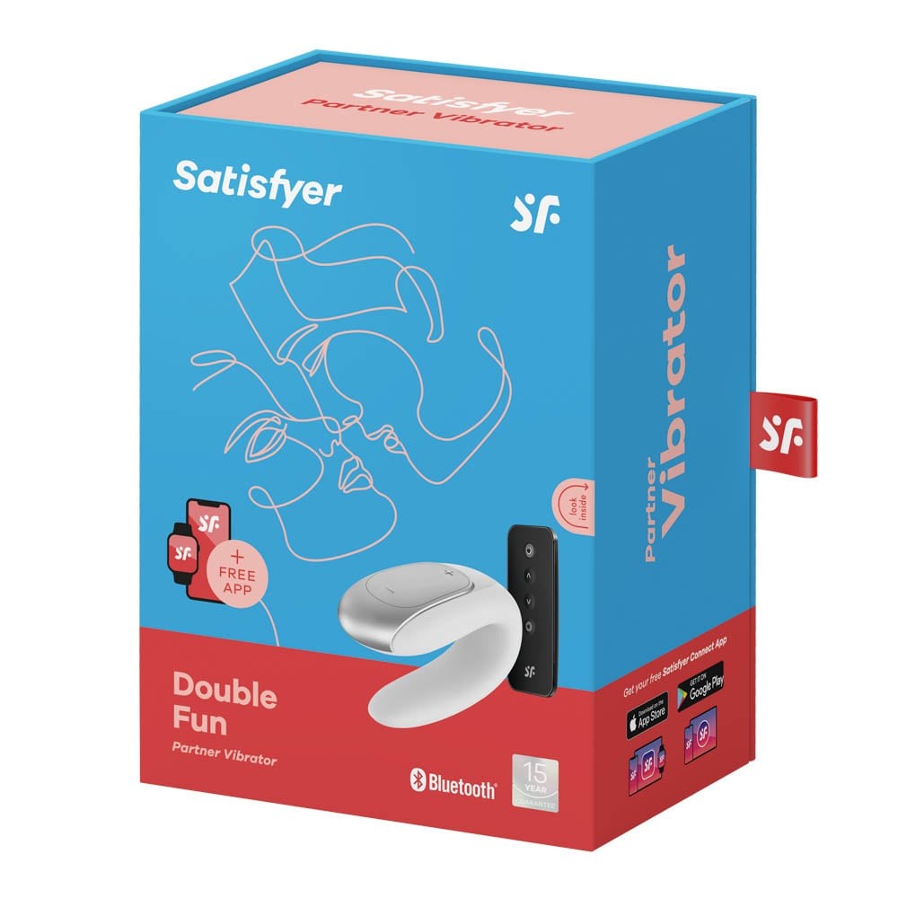 Double Fun - Stimulator clitoris, alb - detaliu 6
