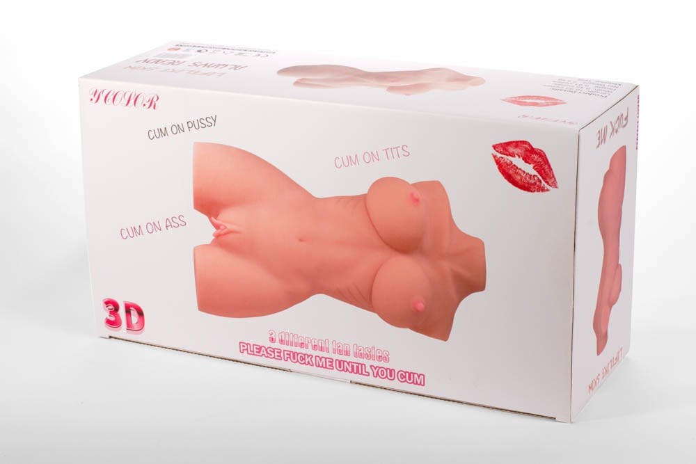 Double Hole 3D - Masturbator Realistic Corp de Femeie, 7,5 kg - detaliu 6