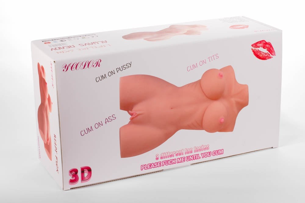 Double Hole 3D - Masturbator Realistic Corp de Femeie, 7,5 kg - detaliu 7