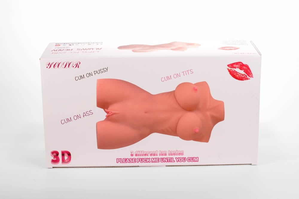 Double Hole 3D - Masturbator Realistic Corp de Femeie, 7,5 kg - detaliu 8