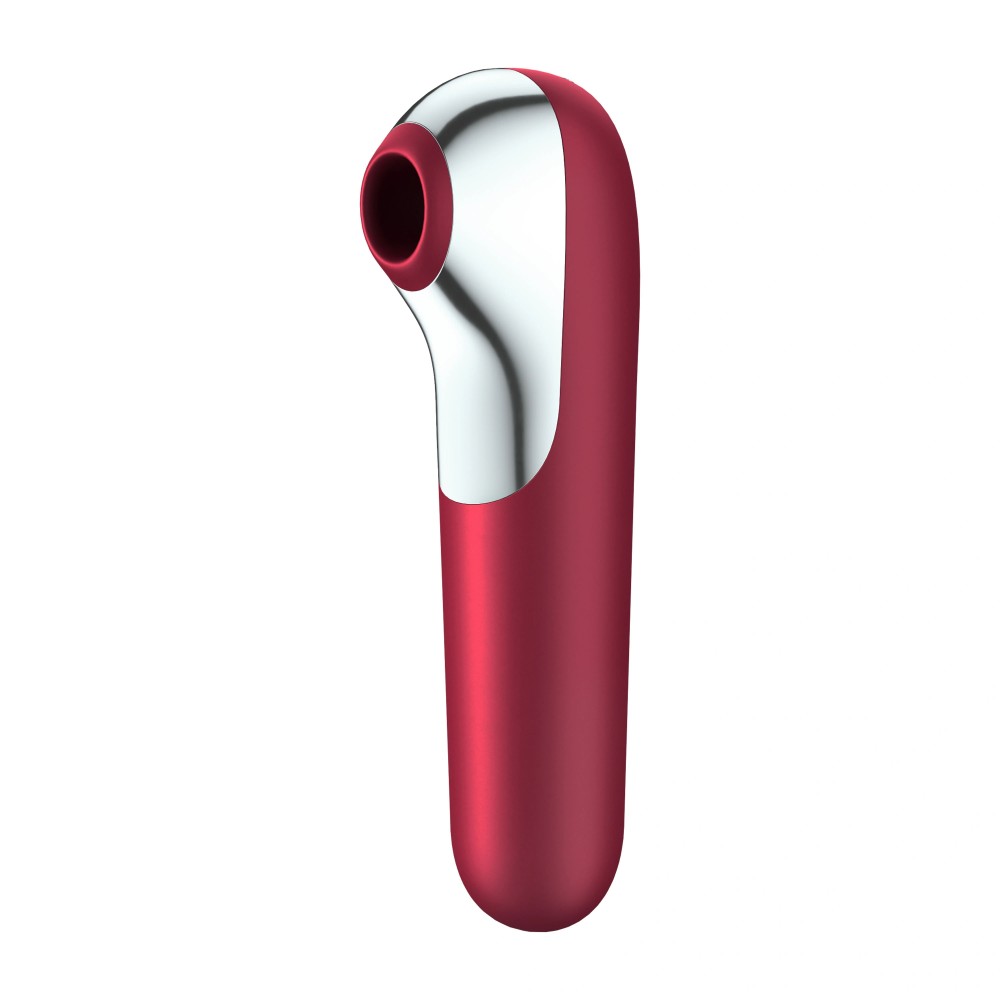 Dual Love Red - Vibrator pentru Stimulare Clitoris, 16.5x3.7 cm - detaliu 1