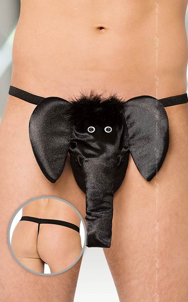 Dumbo - Bikini elefant pentru bărbați, negru, S-L
