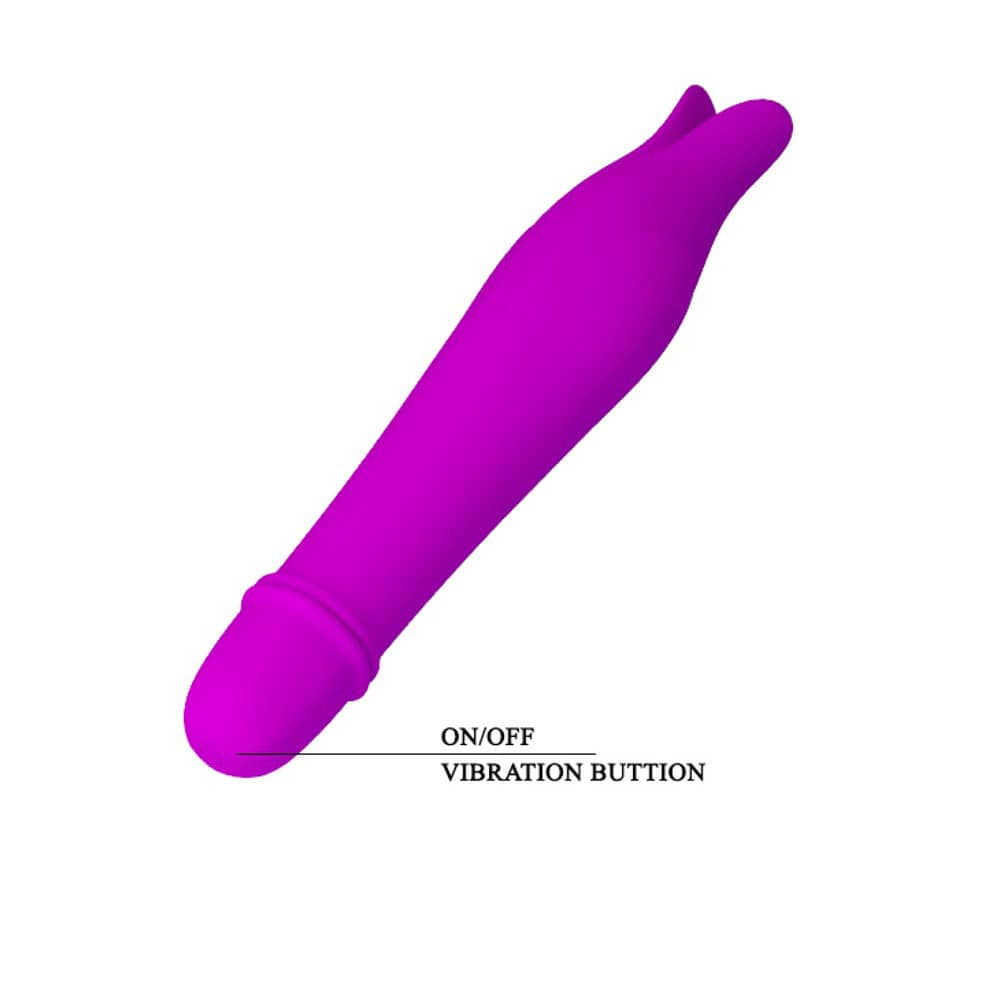 Edward - Vibrator stimulator clitoris, mov, 14.5 cm - detaliu 4