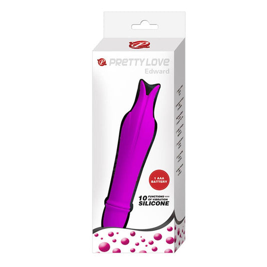 Edward - Vibrator stimulator clitoris, mov, 14.5 cm - detaliu 5