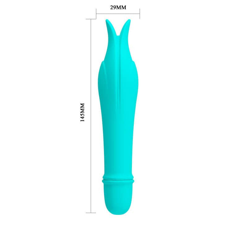 Edward - Vibrator stimulator clitoris, verde, 14.5 cm - detaliu 5