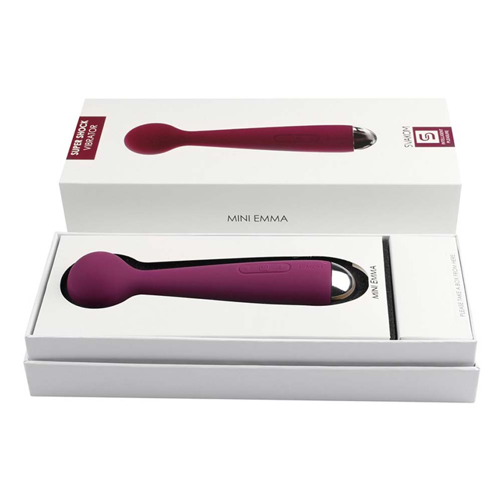 Emma Mini Violet - Vibrator pentru Masaj din Silicon, 16.5 cm