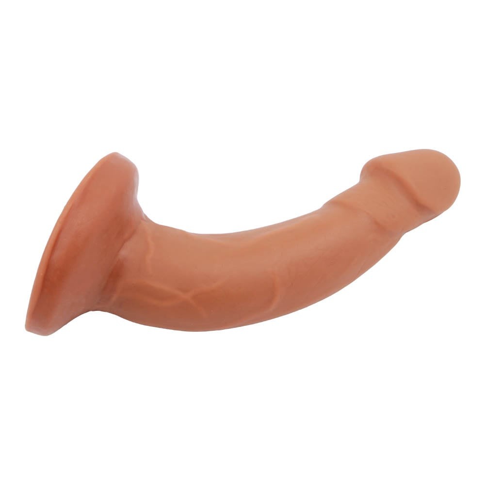 Eve's Allure - Dildo realist, crem închis, 18.5 cm