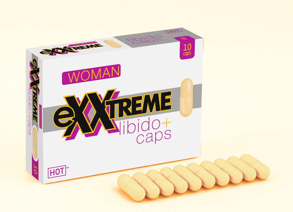 Exxtreme Libido - Capsule Afrodiziace pentru Femei, 10 Buc
