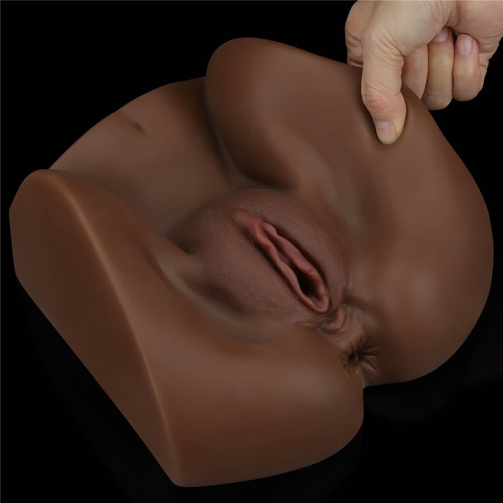 Fata de pe Strada 2 Black - Masturbator Realistic de Culoare cu Anus si Vagin, 1,6 kg - detaliu 3
