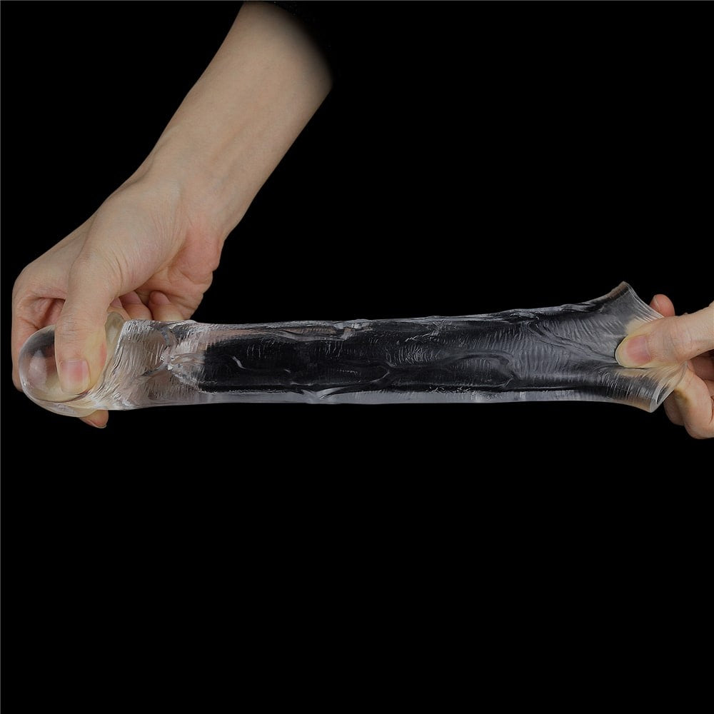 Flawless Clear Penis Sleeve - Manson Prelungitor Penis, 19 cm - detaliu 2