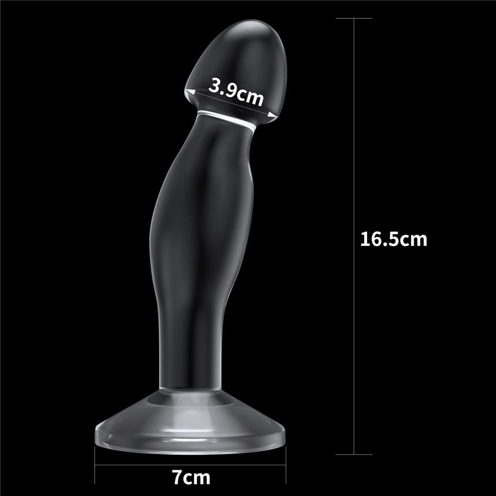 Flawless Clear Prostate Plug - Stimulator Prostata cu Ventuza, 16.5 cm  - detaliu 1