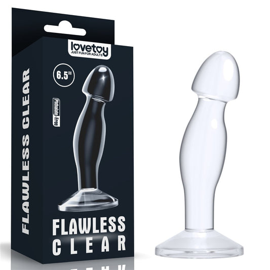 Flawless Clear Prostate Plug - Stimulator Prostata cu Ventuza, 16.5 cm  - detaliu 5