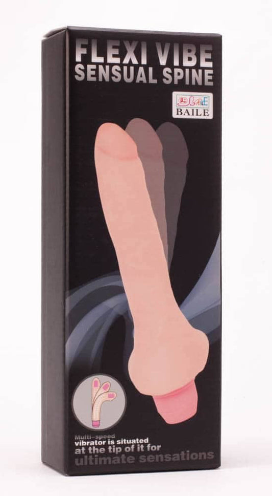 Flexi Vibe - Vibrator realist, flesh, 19.5 cm