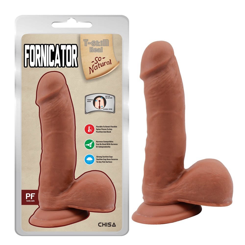 Fornicator - Didlo realist, 19 cm - detaliu 4