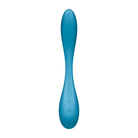 G-Spot Flex 5+ - Vibrator punct G, albastru, 19.6 cm