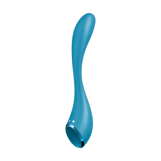 G-Spot Flex 5+ - Vibrator punct G, albastru, 19.6 cm - detaliu 1