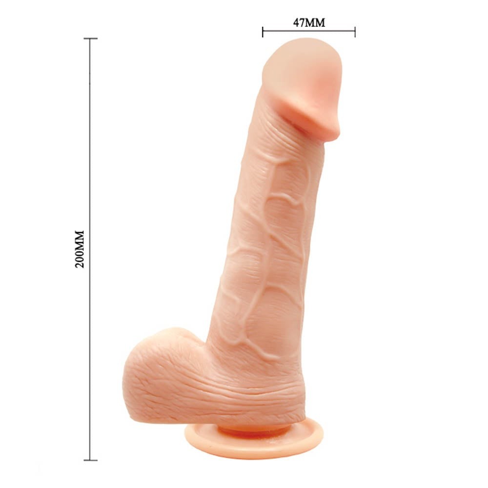 Genie - Vibrator realistic, flesh, 20 cm - detaliu 1