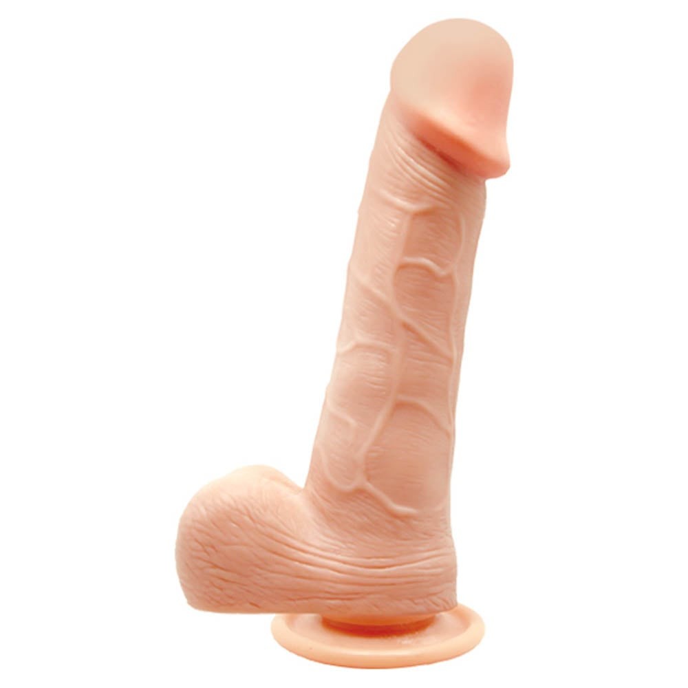Genie - Vibrator realistic, flesh, 20 cm - detaliu 4
