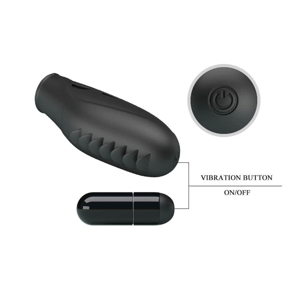 Gilo - Vibrator pentru deget, negru, 7.8 cm - detaliu 3