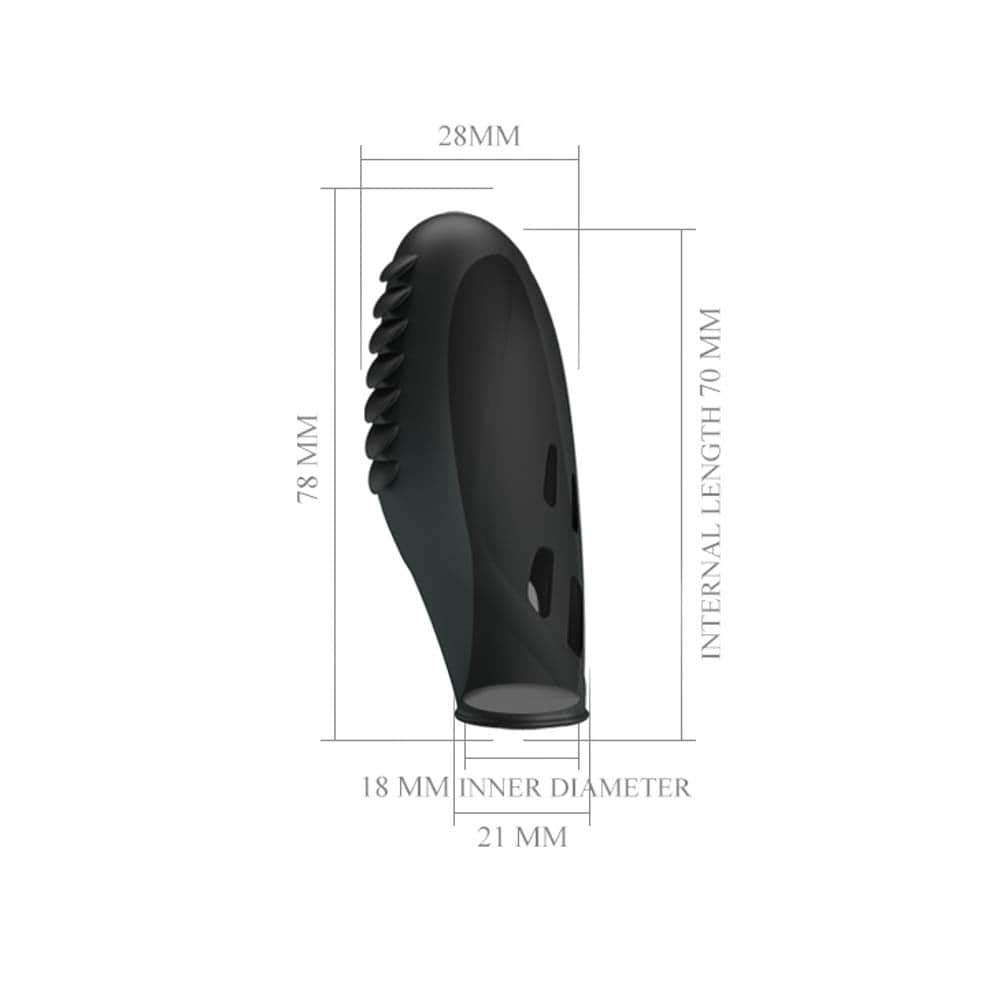 Gilo - Vibrator pentru deget, negru, 7.8 cm - detaliu 6