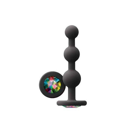 Glams Ripple - Dop Anal din Silicon cu Diamant, 11,3 cm