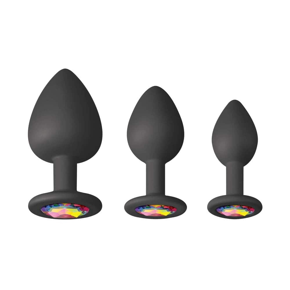 Glams - Set dopuri anale, negru - detaliu 1
