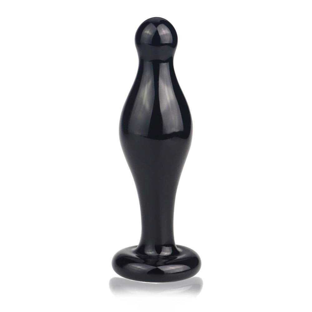 Glass Romance - Dop anal, negru, 11.3 cm - detaliu 1