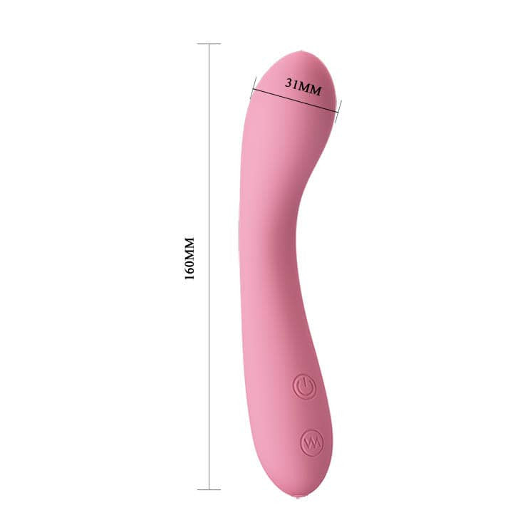 Gloria - Vibrator punct G, roz, 16 cm - detaliu 3