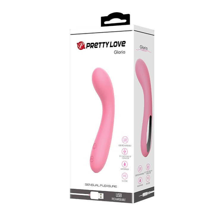 Gloria - Vibrator punct G, roz, 16 cm - detaliu 4