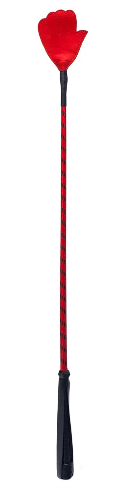 Hand Crop - Cravașă din piele, roșu, 66 cm