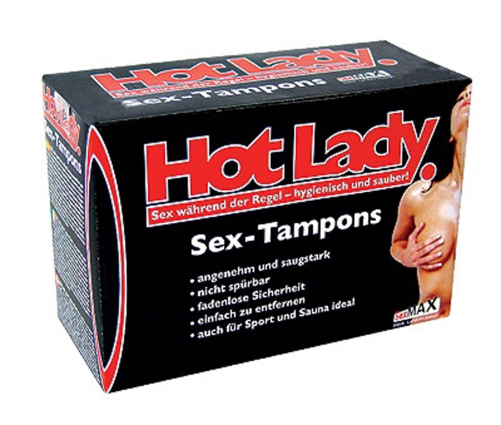 Hot Lady Sex - Tampoane pentru Sex in Timpul Menstruatiei, (cutie cu 8 buc.)