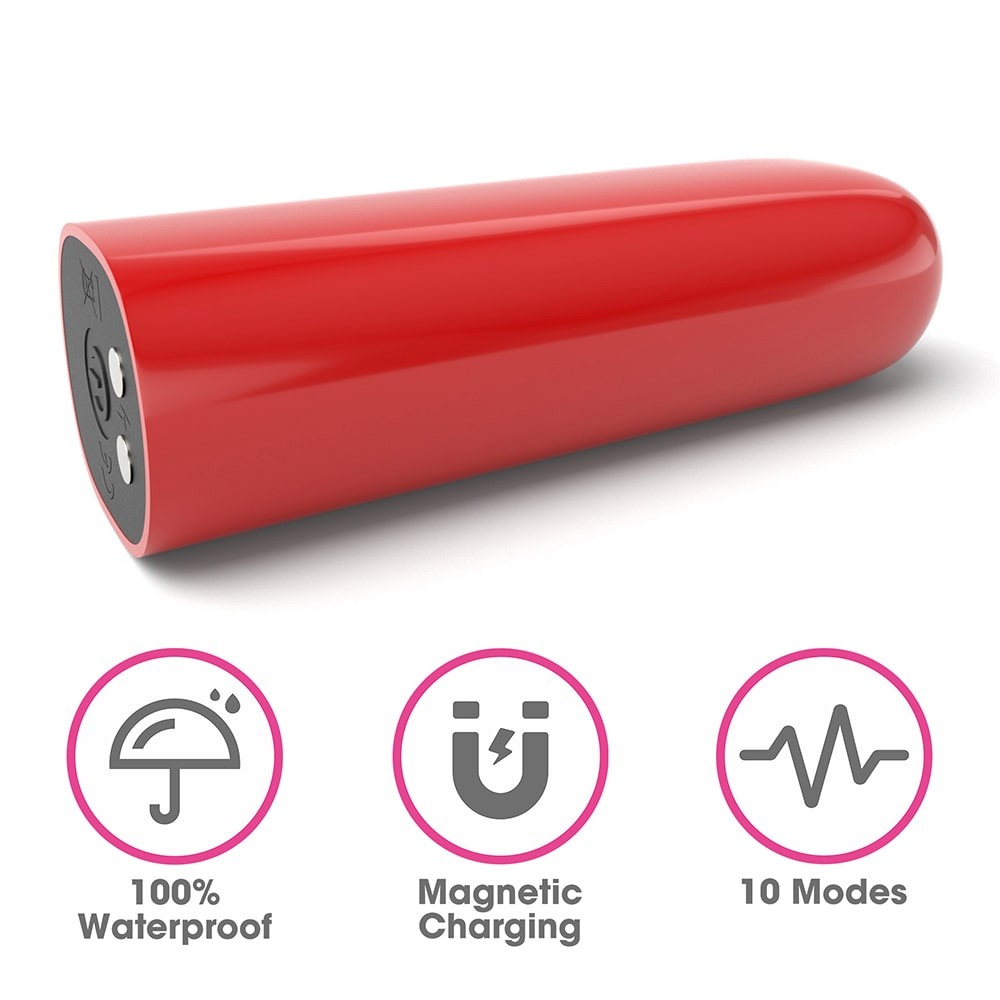 IJOY Bullet Scream - Vibrator Reincarcabil tip Ruj cu 10 Functii, 8,5 cm - detaliu 1