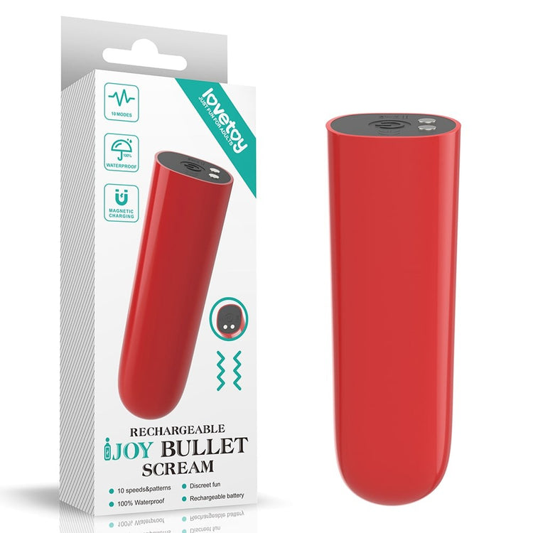 IJOY Bullet Scream - Vibrator Reincarcabil tip Ruj cu 10 Functii, 8,5 cm - detaliu 6