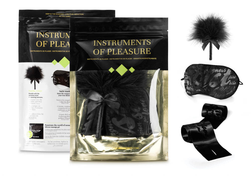 Instruments Of Pleasure Green - Set cu 3 accesorii BDSM - detaliu 2