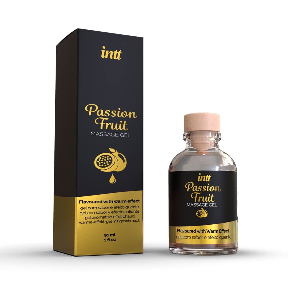 INTT PASSION FRUIT - Gel Masaj Stimulant cu Efect de Incalzire, 30 ml