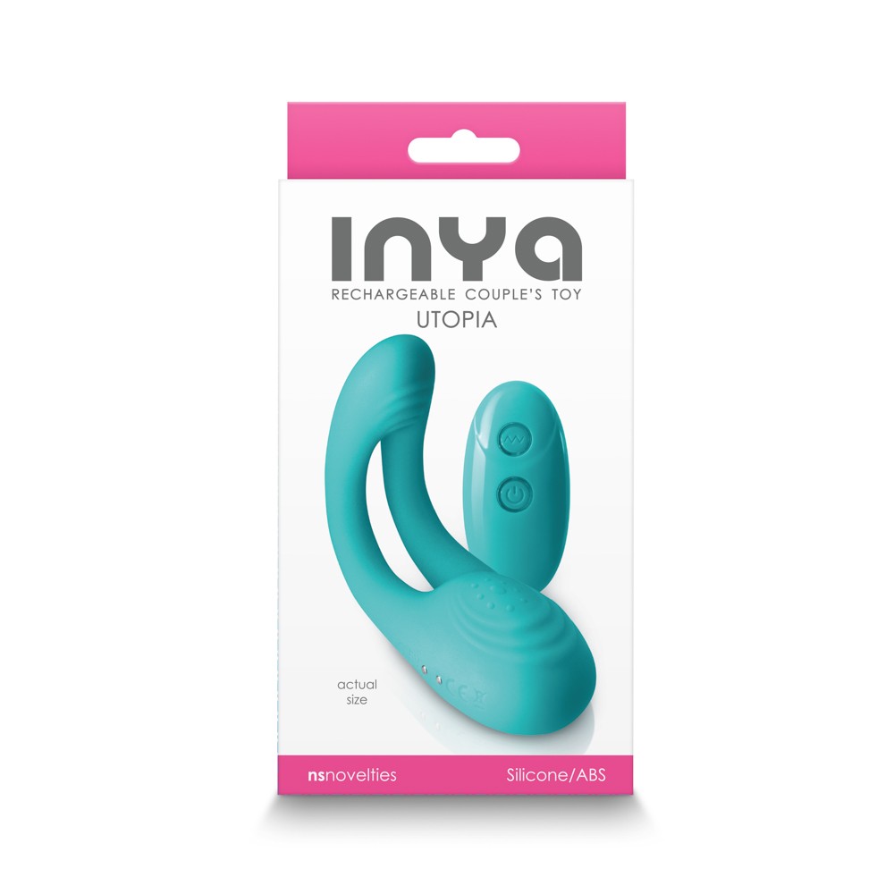 INYA Utopia Teal - Vibrator pentru Cuplu cu Telecomanda, 15x4 cm - detaliu 3