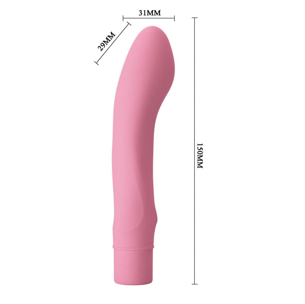 Ira - Vibrator clasic, roz deschis, 15 cm - detaliu 4