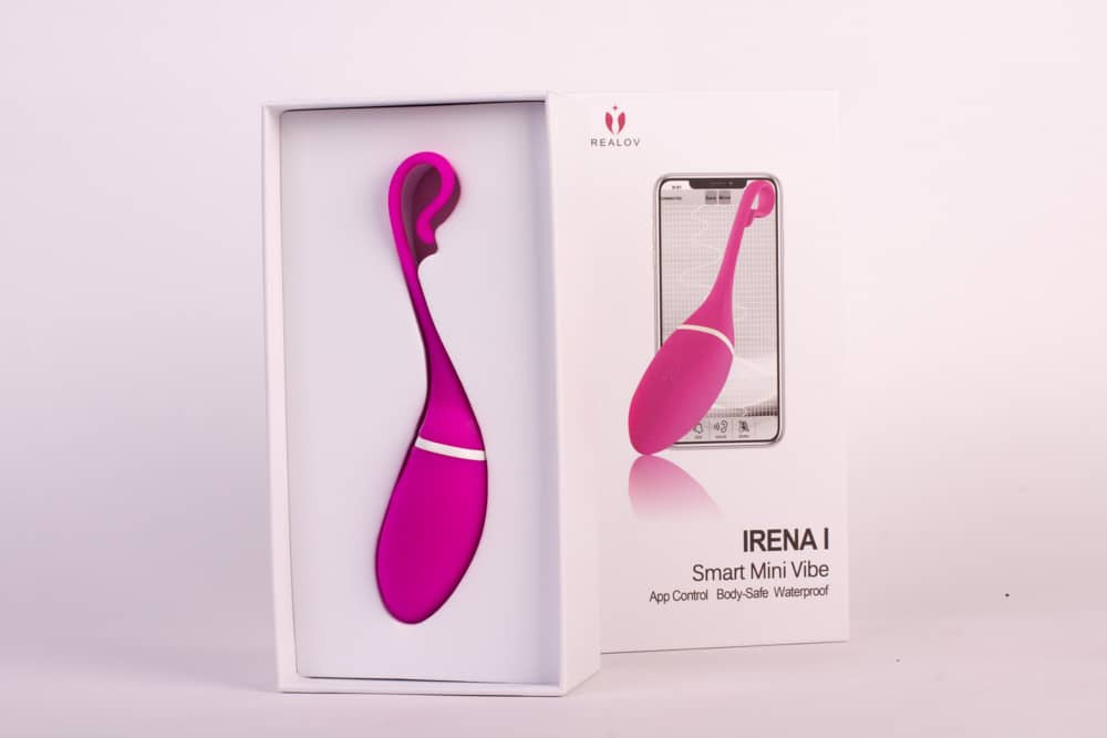 Irena - Ou vibrator cu aplicație, mov, 16 cm - detaliu 9