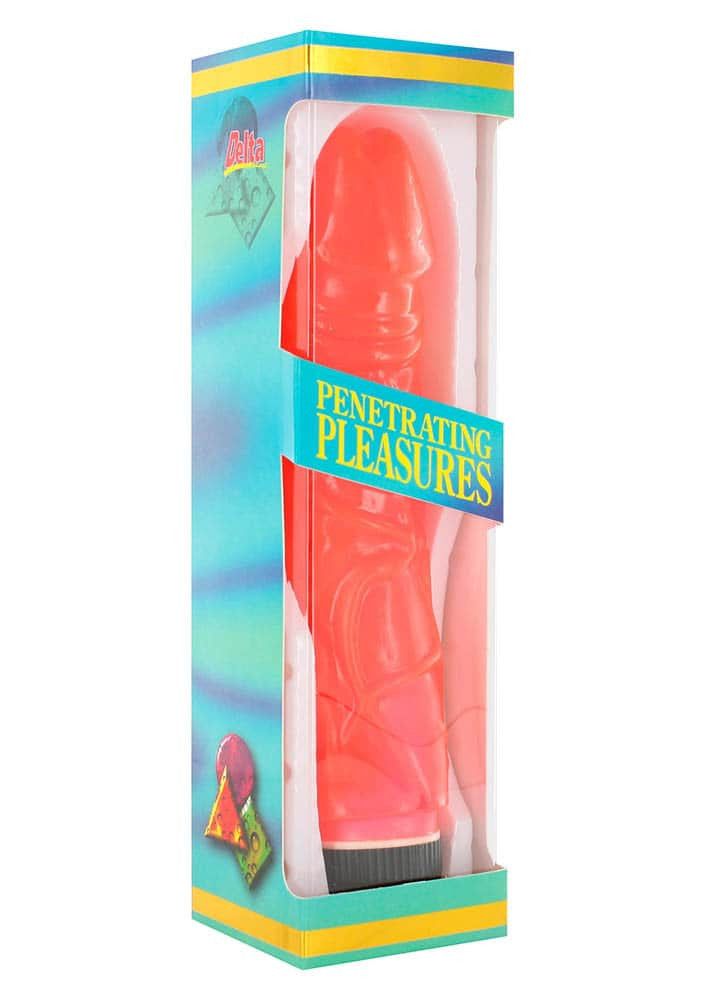 Jelly - Vibrator realistic, roz, 20 cm