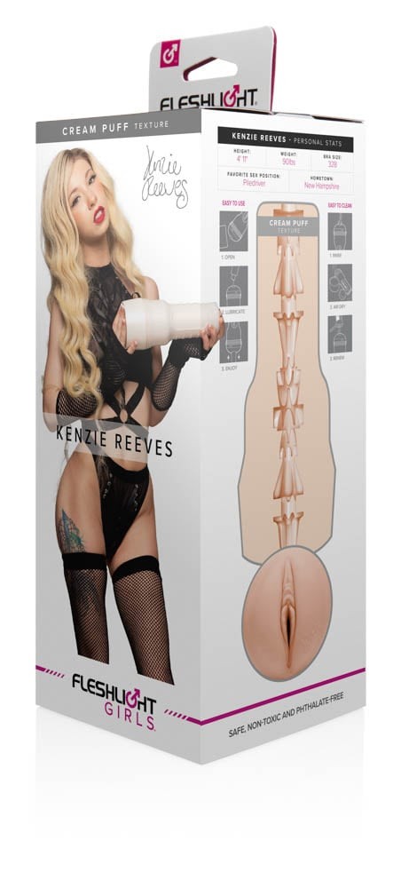 Kenzie Reeves Creampuff - Masturbator Realistic cu Forma de Vagin, 25,2 cm - detaliu 10