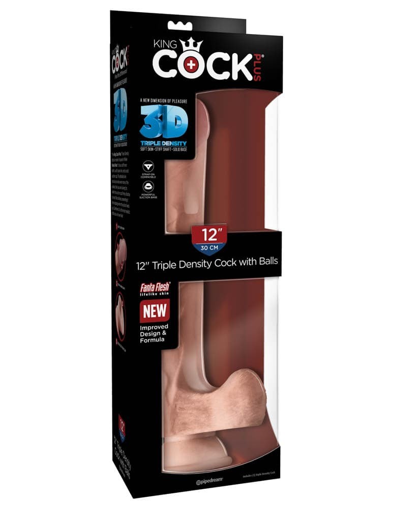 King Cock Plus - Dildo cu testicule, 25 cm - detaliu 4