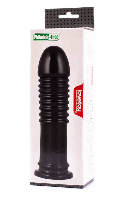 King-Sized Bumper - Dildo anal, negru, 22.5 cm
