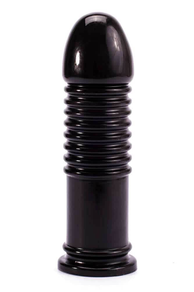King-Sized Bumper - Dildo anal, negru, 22.5 cm - detaliu 4
